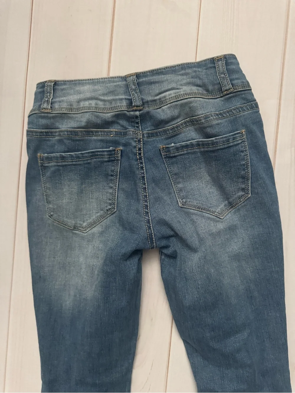 Hippie Girl Distressed High Rise Skinny Jeans